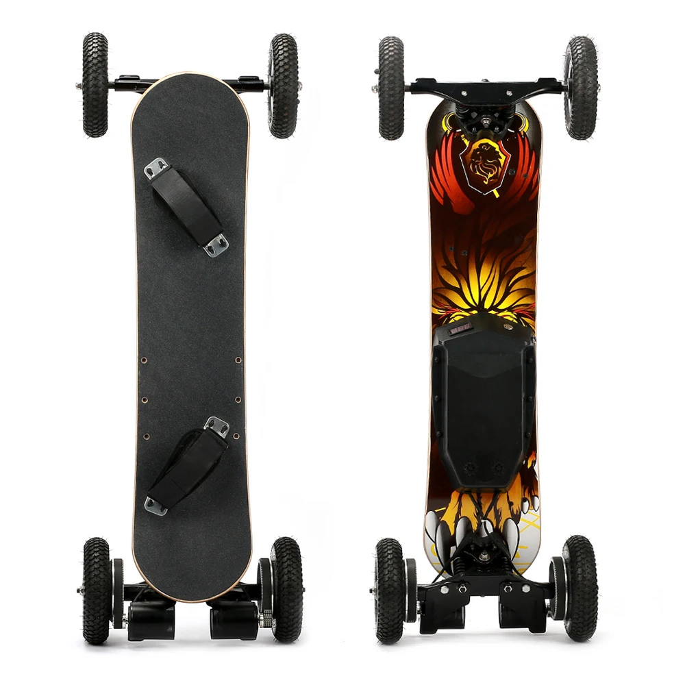 

custom professional adult dual motor wooden off road electric skateboard