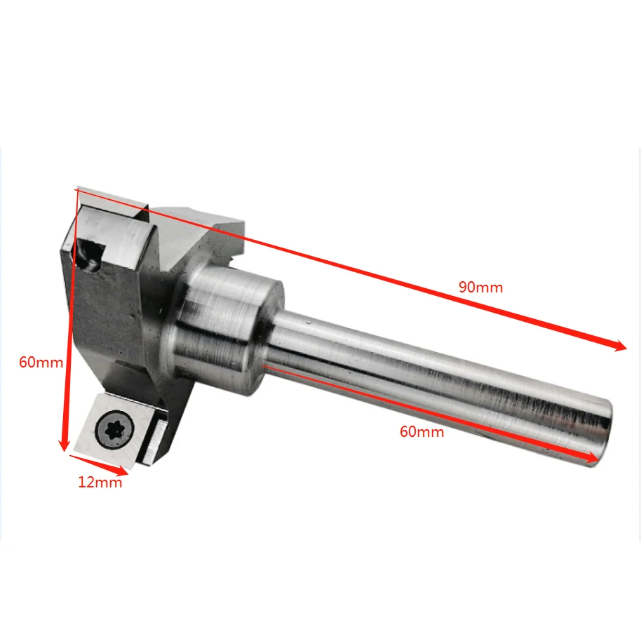 

LIVTER LC03006 CNC indexable milling cutter replaceable Knife Surface Planer / Rebater Router Bit with 3flute