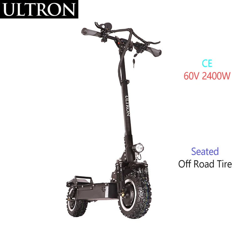 

Electrique Ultron T11 Nouveau Power Battery UK Warehouse Fashion Electric Scooter, Black