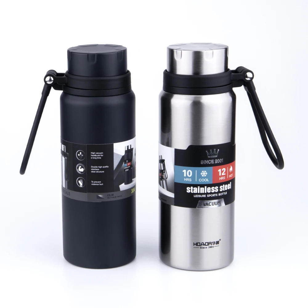 

Custom Logo Double Wall Vacuum Insulated Stainless Steel Water Bottle Wide Mouth Sport Thermos Flasks, Customized color