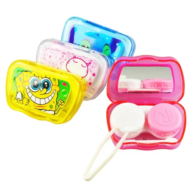 

Realkoko Portable Contact Lens Partner Case Animal Cute Colorful Contact Lenses Case Eye Contact Lens Suit Case