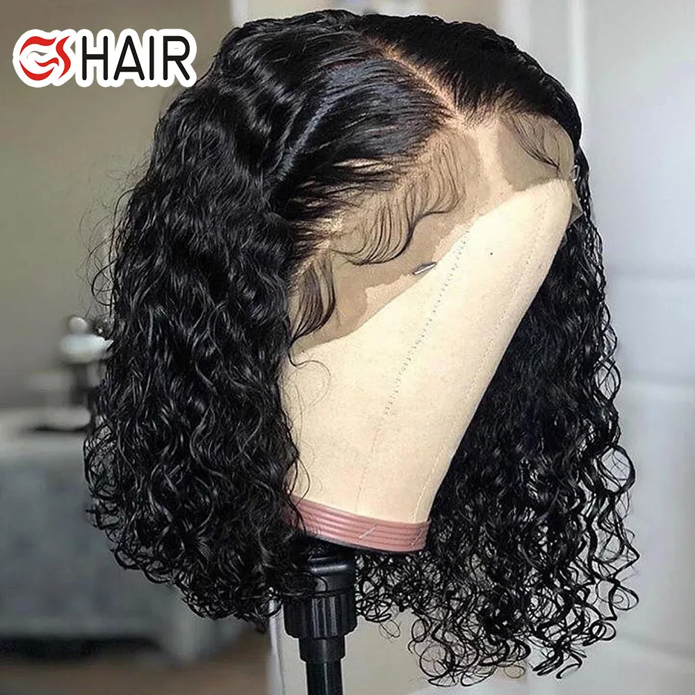 

Cheap Brazilian Lace Front Human Hair Wig,Raw Hair Thin Bob Lace Front Wig,Double Drawn10 Inch Curly Human Hair Short Bob Wig