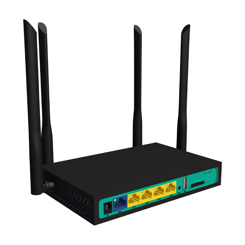 

192.168.1.1 3G 4G 802.11n QCA9531 Chipset OpenWRT OEM 300mbps Wireless Router With 1 WAN 4 LAN Port, Black