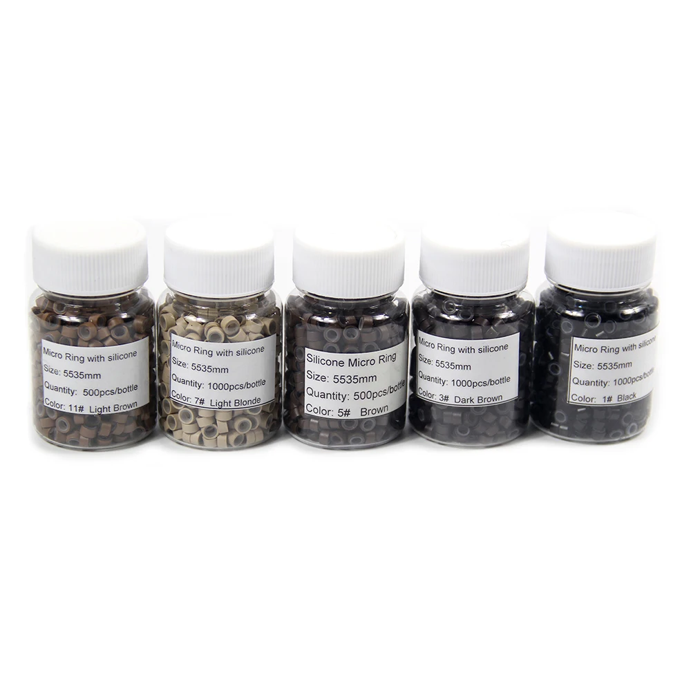 Wholesale 2.8mm 3.0mm 3.4mm 4.0mm Flat Edge Copper Micro Tubes Flared Micro Rings & Links I Tip Hair Extension Tools