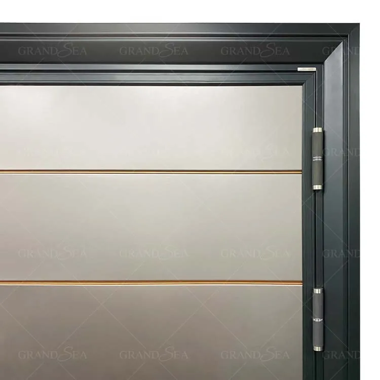 Front Low Price Metal Decorative Ghana Steel Security Door With 2 Locks