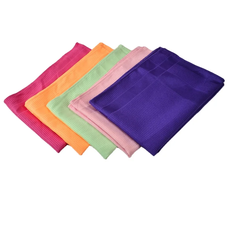 

Kocean 60*40cm Household Kitchen Microfiber Cleaning Absorbent Towels, Pink,light green,yellow