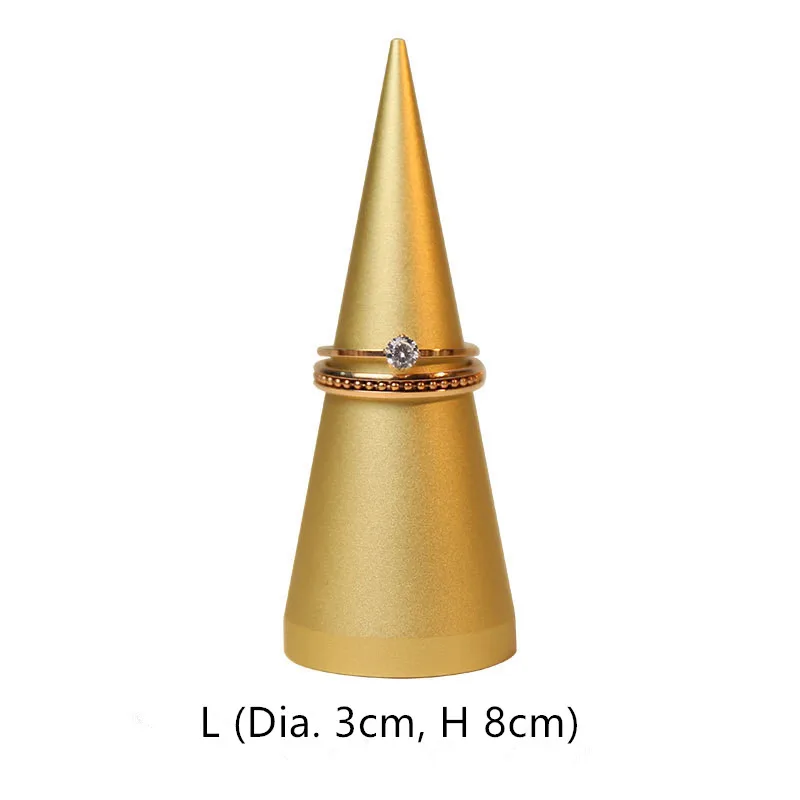 New Design Luxury Conical Ring Display Metal Cone Decoration Jewelry  Display Ring Storage Rack Jewelry Holder - Buy Ring Holder,Ring Display  Holder,Ring Stand Product on 
