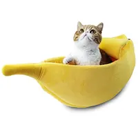 

Soft Cute House Pet Supplies Cat Bed Banana