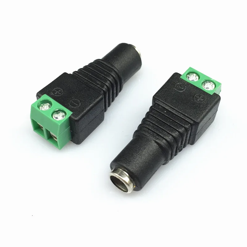 

cantell 12V DC Male Female DC Connector Power Jack 5.5*2.1mm for security CCTV Camera and Led Strip