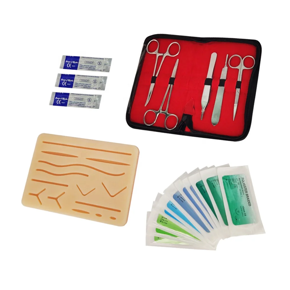 
Skin Suture Practice kit with Suture Pad 3 Layer Suture Pad With Wounds 