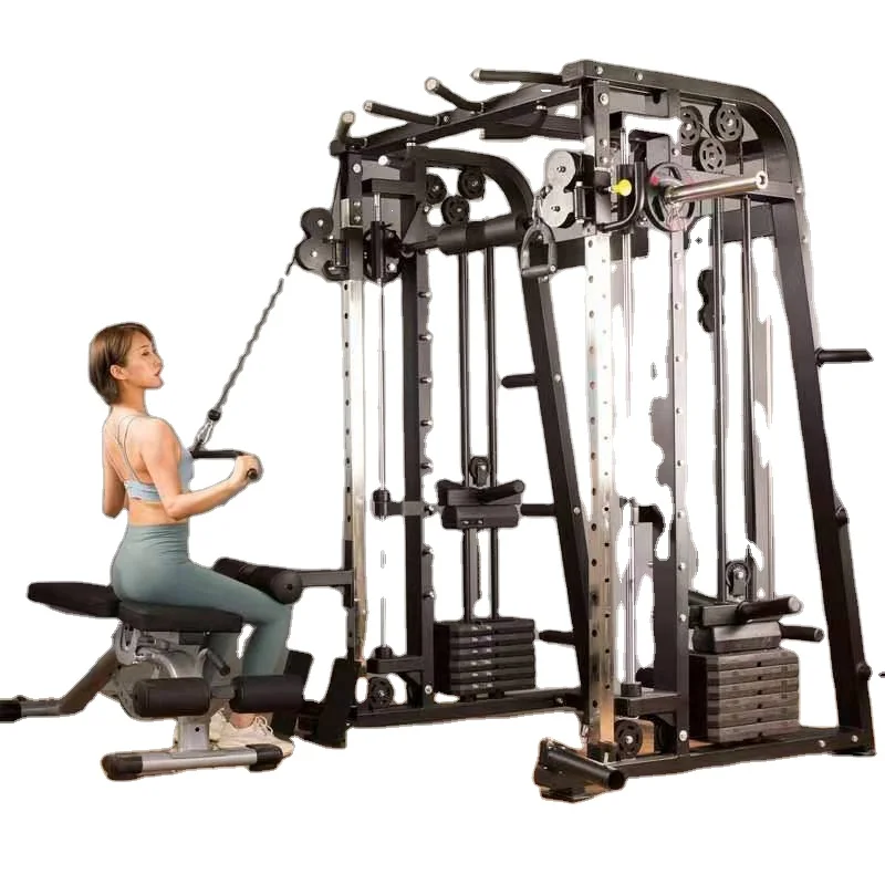 

Style Professional Multi Functional Gym Equipment Exercise for Sale Multifunctional Smith Machine 2021 Hot Sale New Case Fitness, Optional