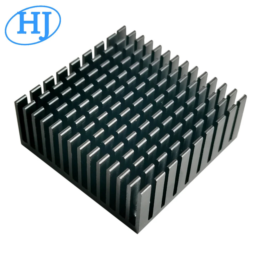 

New design black anodized electronic heatsink 50(W)*20(H)*50(L)mm