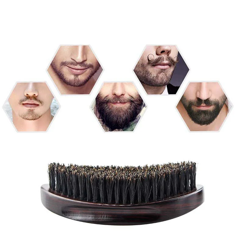 

High Quality Beech Handle Boar Bristle Nylon Wave Beard Hair Brush Shaving Brush For Male