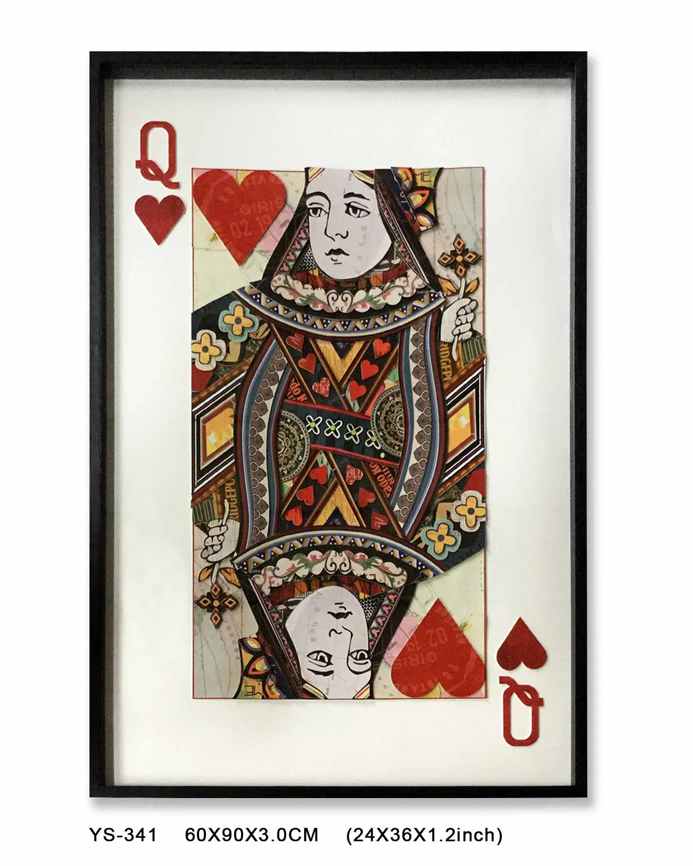 playing card framed wall art