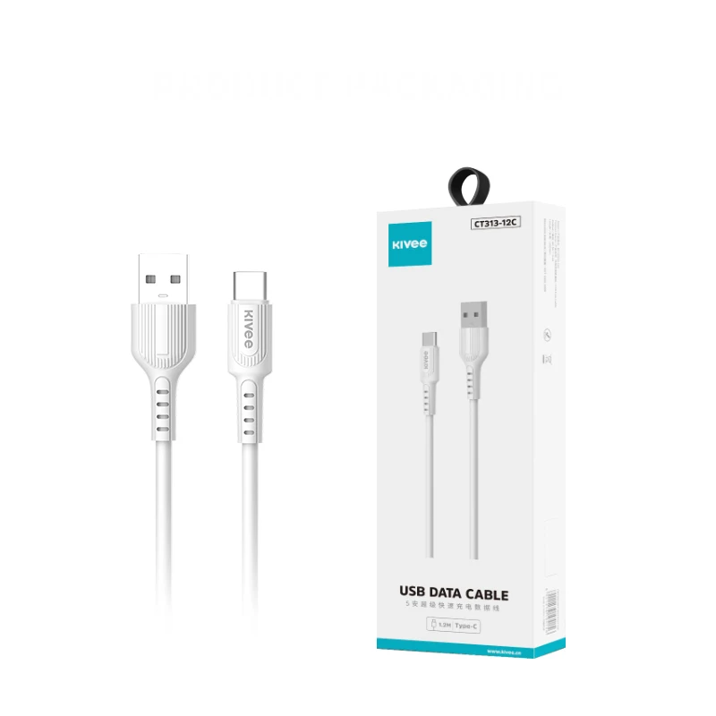 

KIVEE Factory Price 5A Fast Charging Data Cable For Computer Mobile Phone Universal C Port 1.2M USB Cable