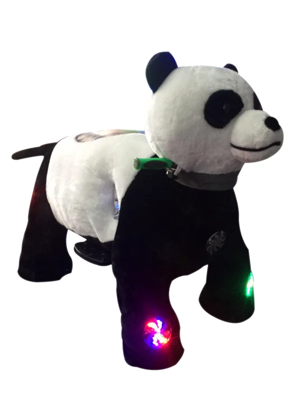 
coin operated kids electric animal plush rides 