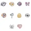 Ajax Hot Selling 925 Sterling Silver Jewelry Butterfly Shape Beads Fit Pandora Charms Bracelets DIY