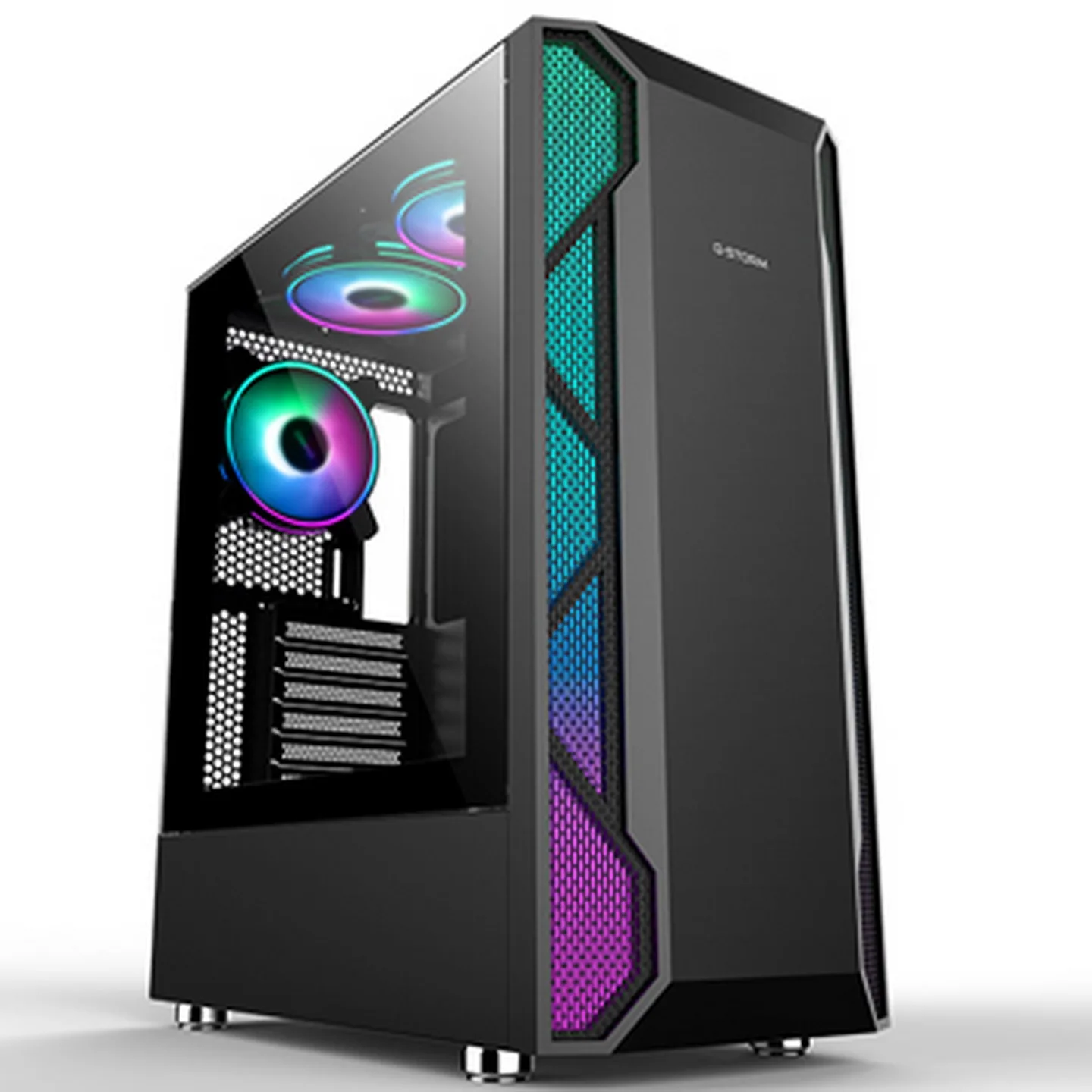 

SAMA ARGB Stripe gaming case latest new EATX computer case hot selling OEM cabinet
