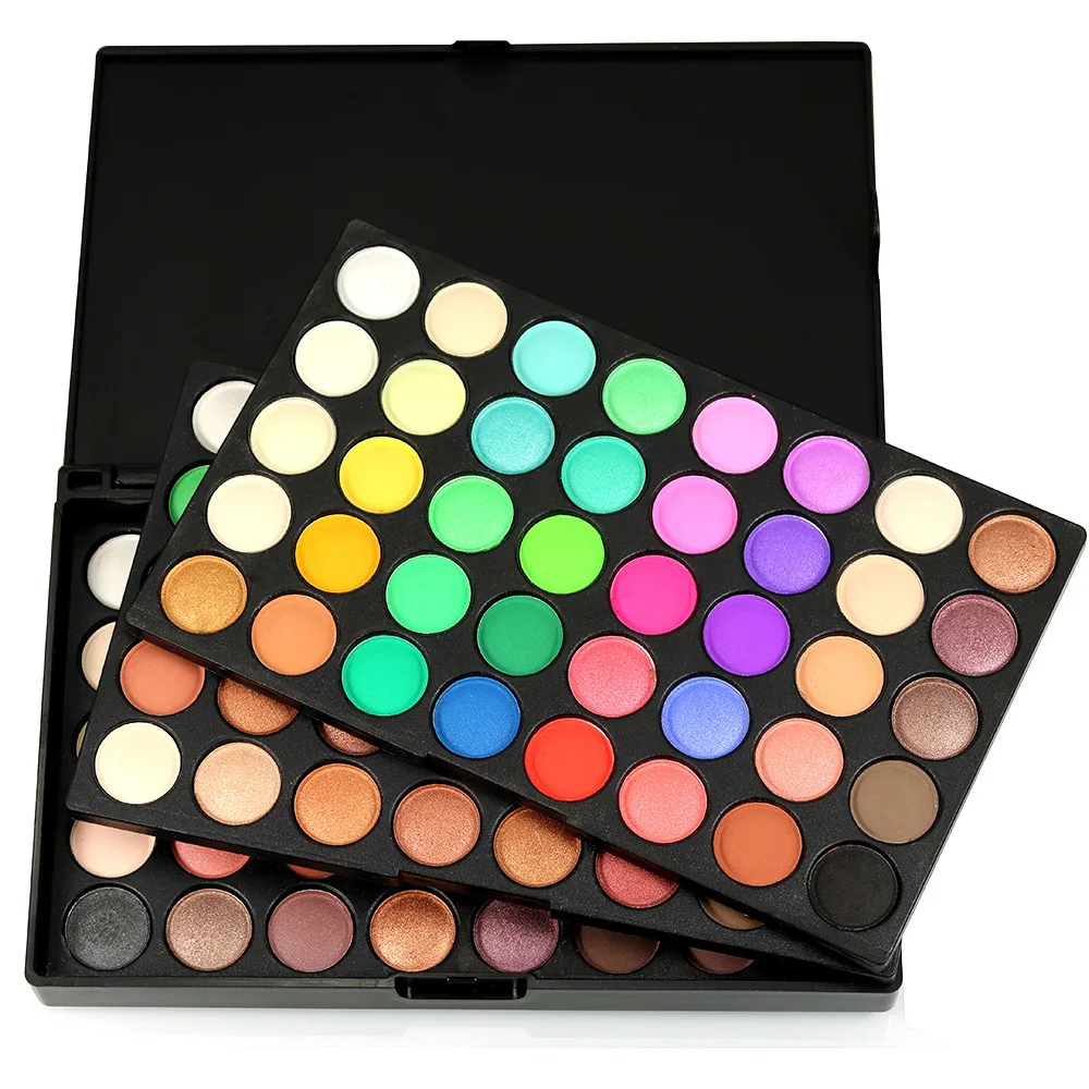 

Hot sale Cosmetics professional 120 colors nail pigment compressed glitter shimmer powder highly pigmented palette on the tray