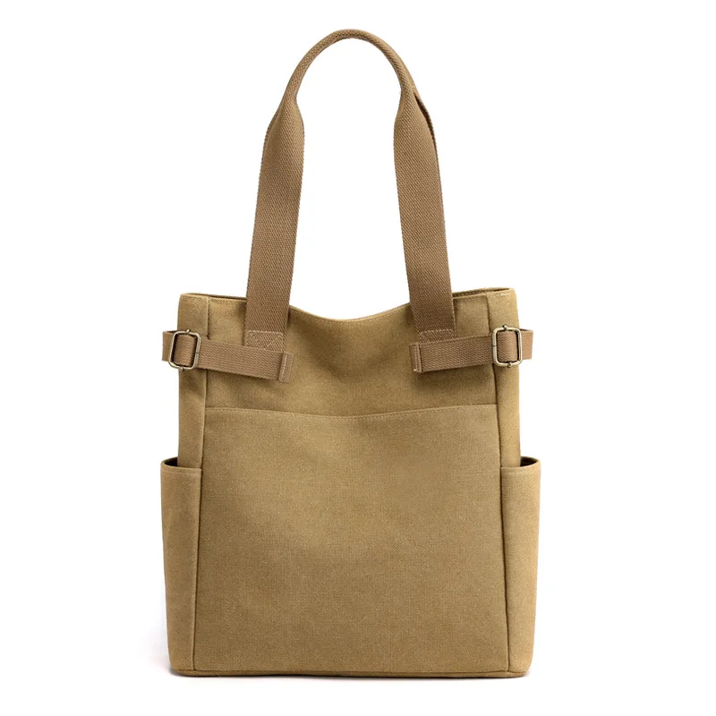 

Hot Sale Women Student Casual Handbag Good Quality Canvas Travel Shoulder Tote Bag For Men And Women Shopping Purse Bag YGC-213, Customized color