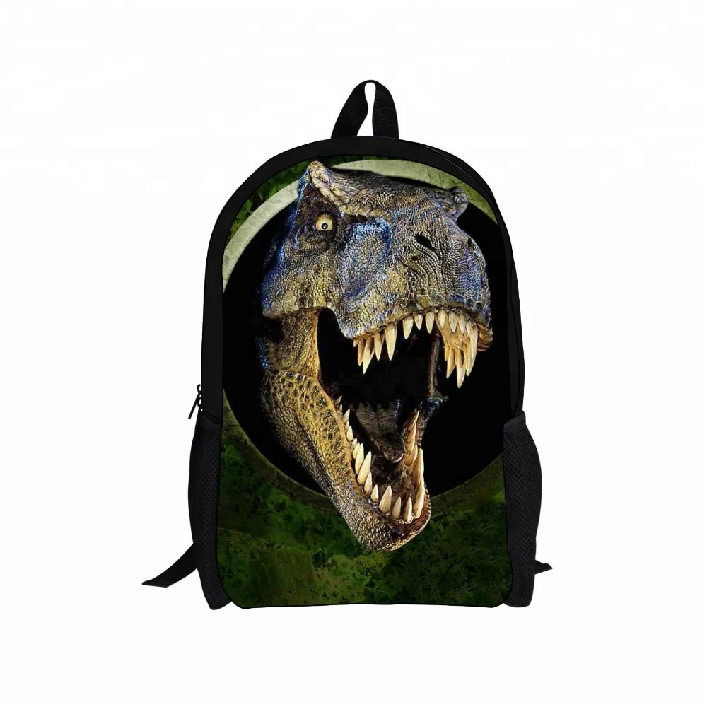 

Latest backpack wholesale China supplier Cool School Bag Set 3d animals Print School Backpack for Teenager, Black with printed