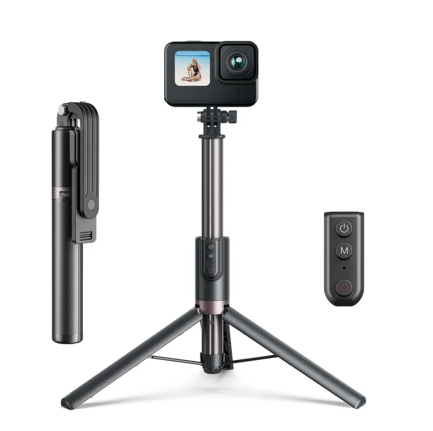 

Telesin 1.3 Meter Vlogging Remote Selfie Stick Mini Flexible Selfie Stick Tripod - Go Pro camera accessories