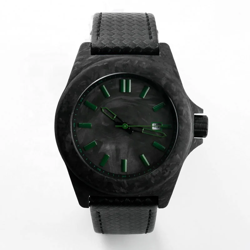 

Carbon Fiber Case JAPAN Movement Comfortable Mechanical Leather Men Watch