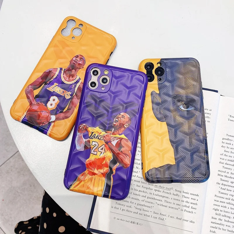 

Full cover kobe basketball player IMD tpu phone case cover for iphone 11pro men phone case