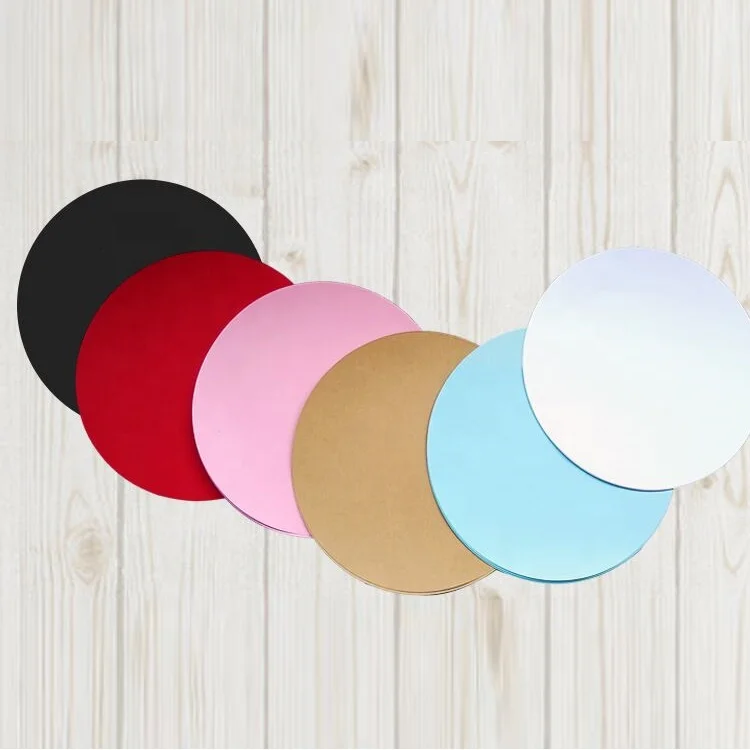 
25cm Black Color Painting Round Art Paper for Teaching and Drawing 