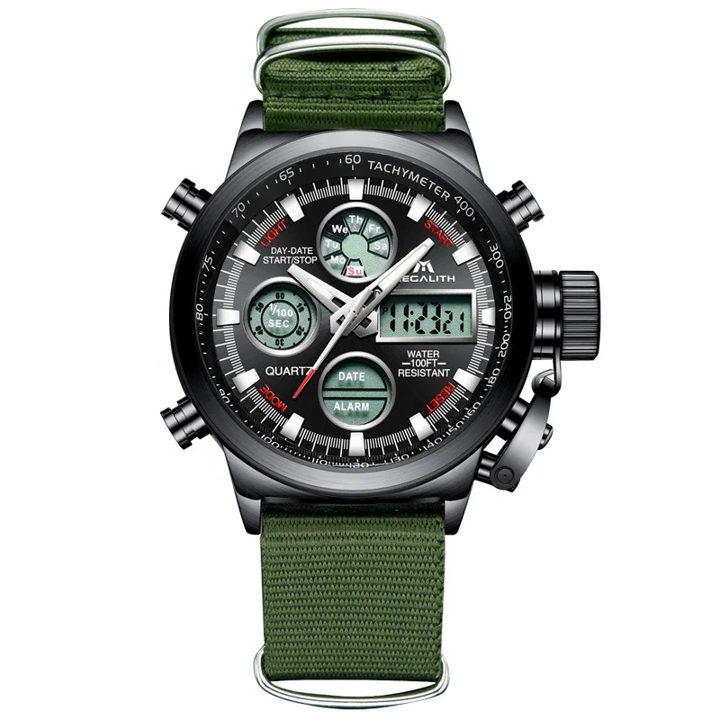 

Megalith Continues To Sell Electronic Pointer Display Luminous Multifunction Watch Water Sports Watches Popular With Young Men