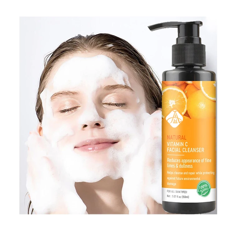 

AH Deep Cleansing Anti Acne Brightening Whitening Moisturizing Foaming Vitamin C Face Wash