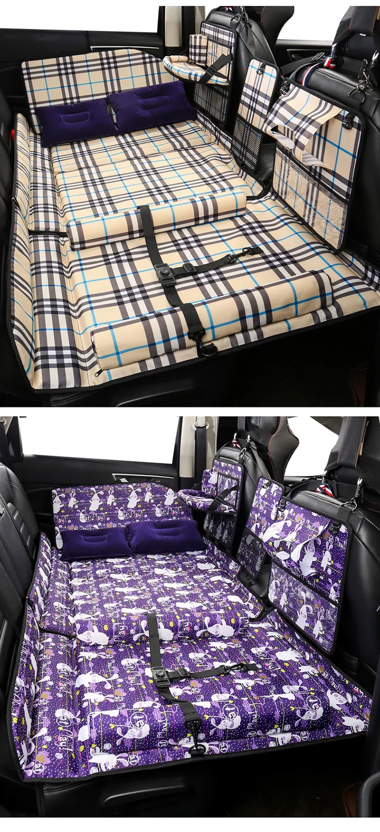 Foldable Rear Seat For Car Bed Back Seat Sleeping Pad Travel Bed