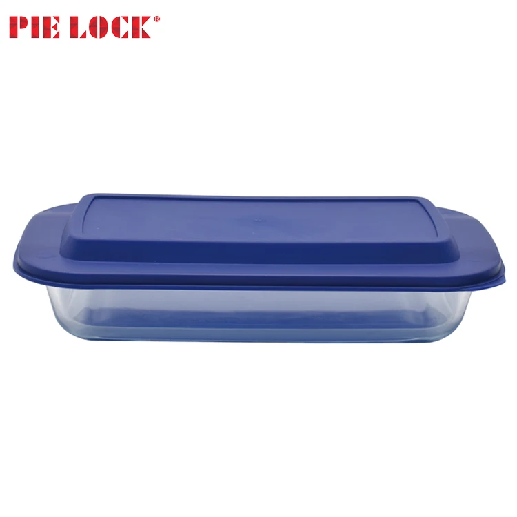 Rectangular Borosilicate Glass Bakeware With Lid And Carrier Bag Set