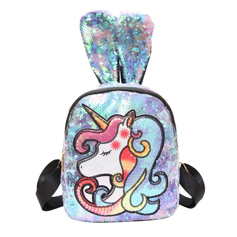 

Shiny magical Cute Magic Sequin Mini Unicorn Backpack for Girls