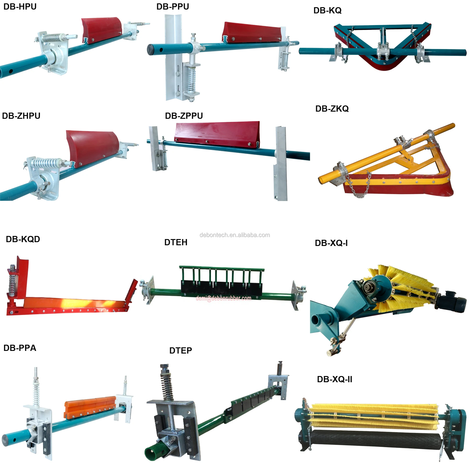 Secondary polyurethane belt cleaner blade cement conveyor cleaner .jpg