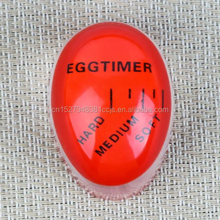 

Egg-shaped Mechanical Colour Changing Egg Timer Heat Sensitive Egg Timer in Boil Water For Cooking Kitchen Tools