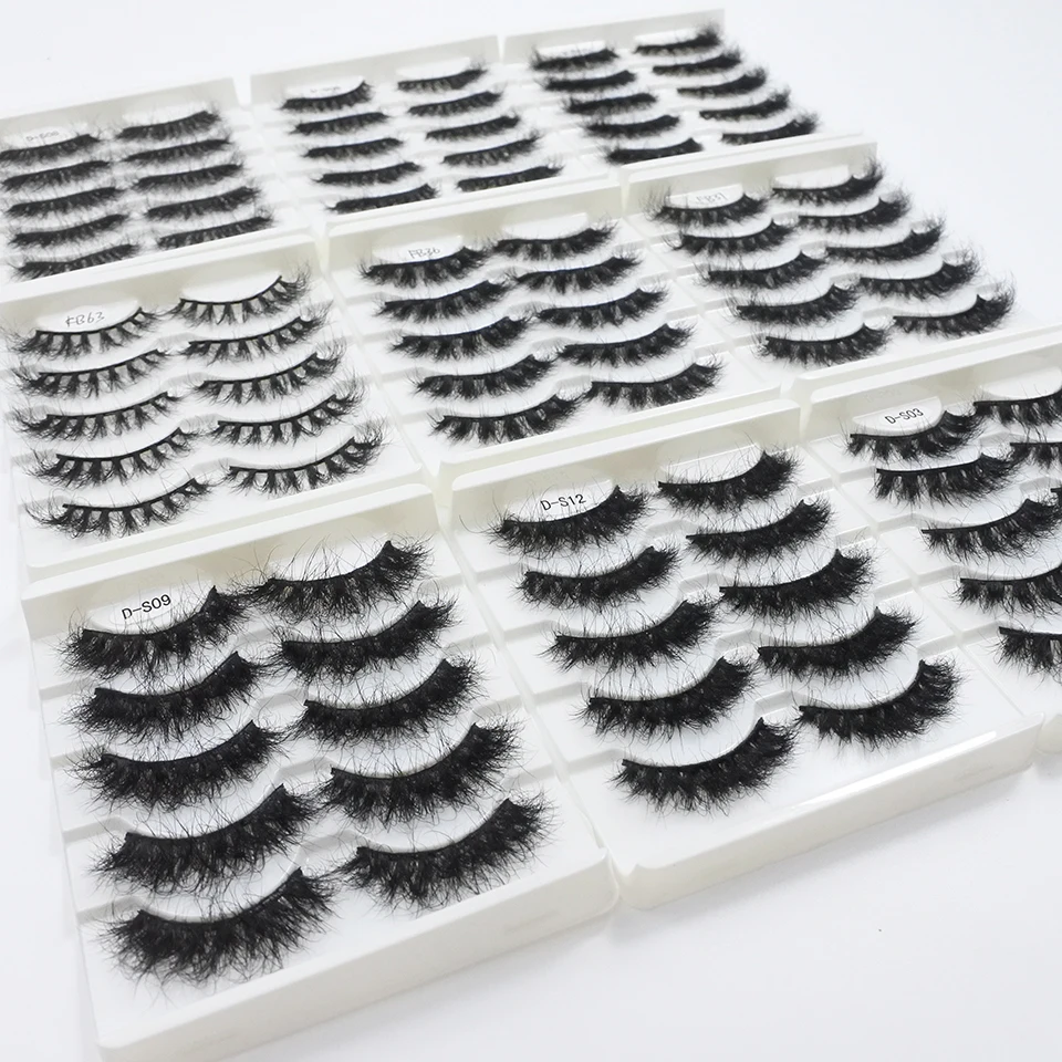

Top Eyelashes with Colored Boxes Mink Dramatic Natural Mink Fluffy Lashes
