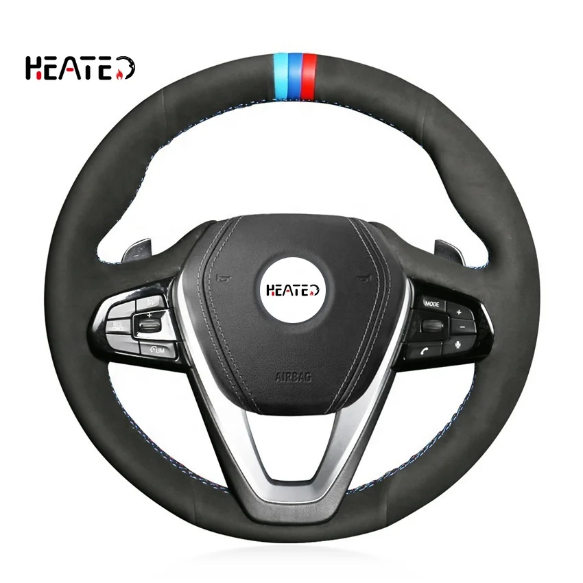 

Steering Wheel Cover for BMW 5 6 7 Series G30 G31 G32 G11 G12 X3 G01 X4 G02 X5 G05 2017 2018 2019 wholesale price for you