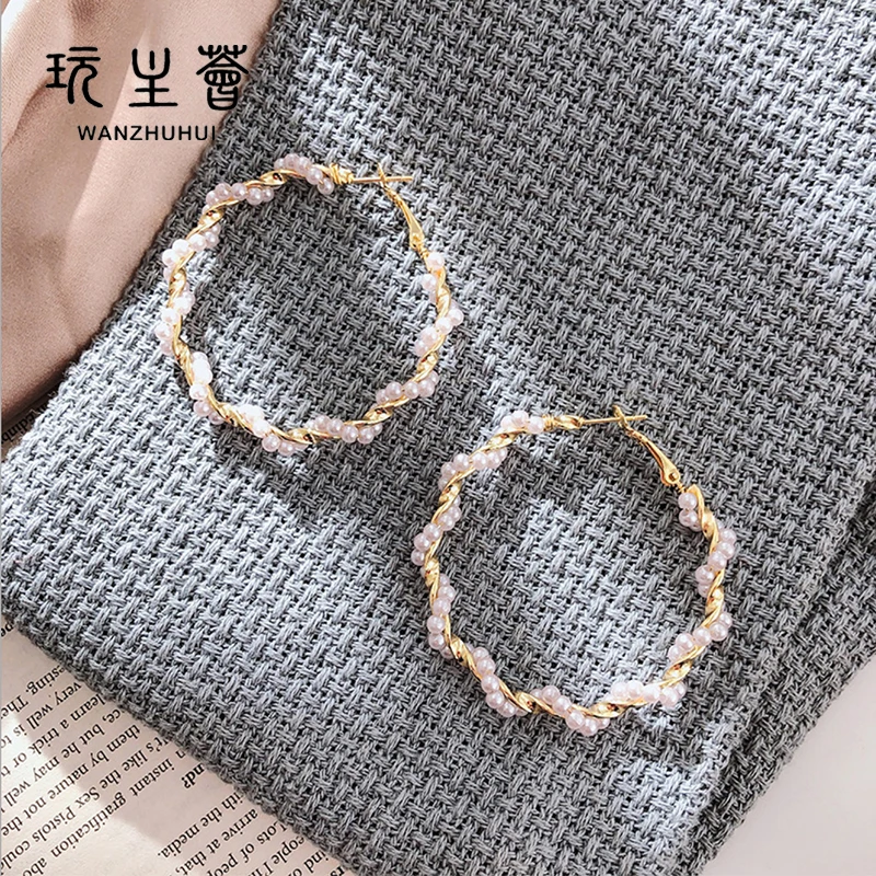 

hot Fashion Big Circle Hoop Dangle Earrings for Women Silver Jewelry