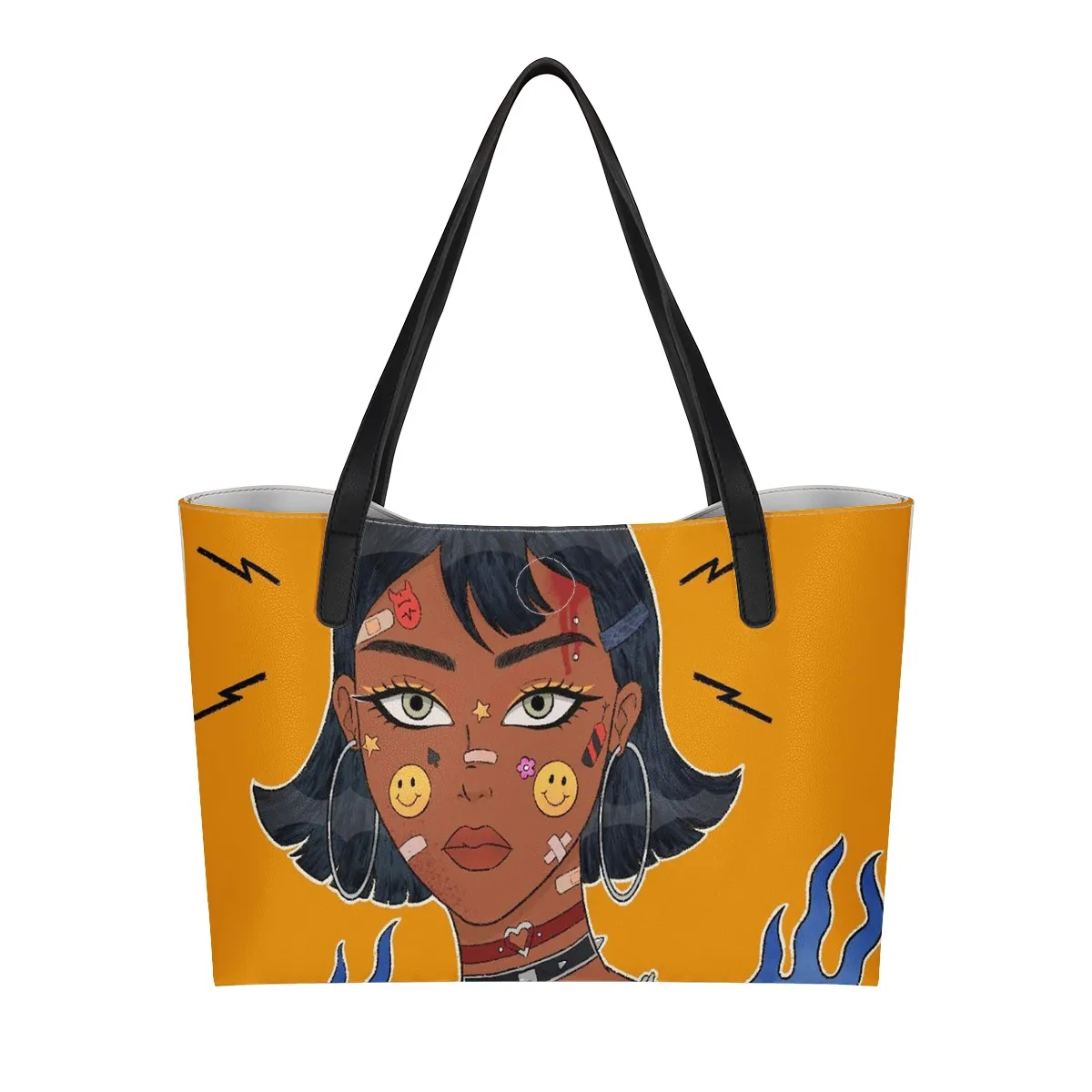 

2021 Cheap Hand Bags Wholesalers Ladies Artistic Flower Printing Women Office Hand Bags Ladies For Female Fashion, Customized color