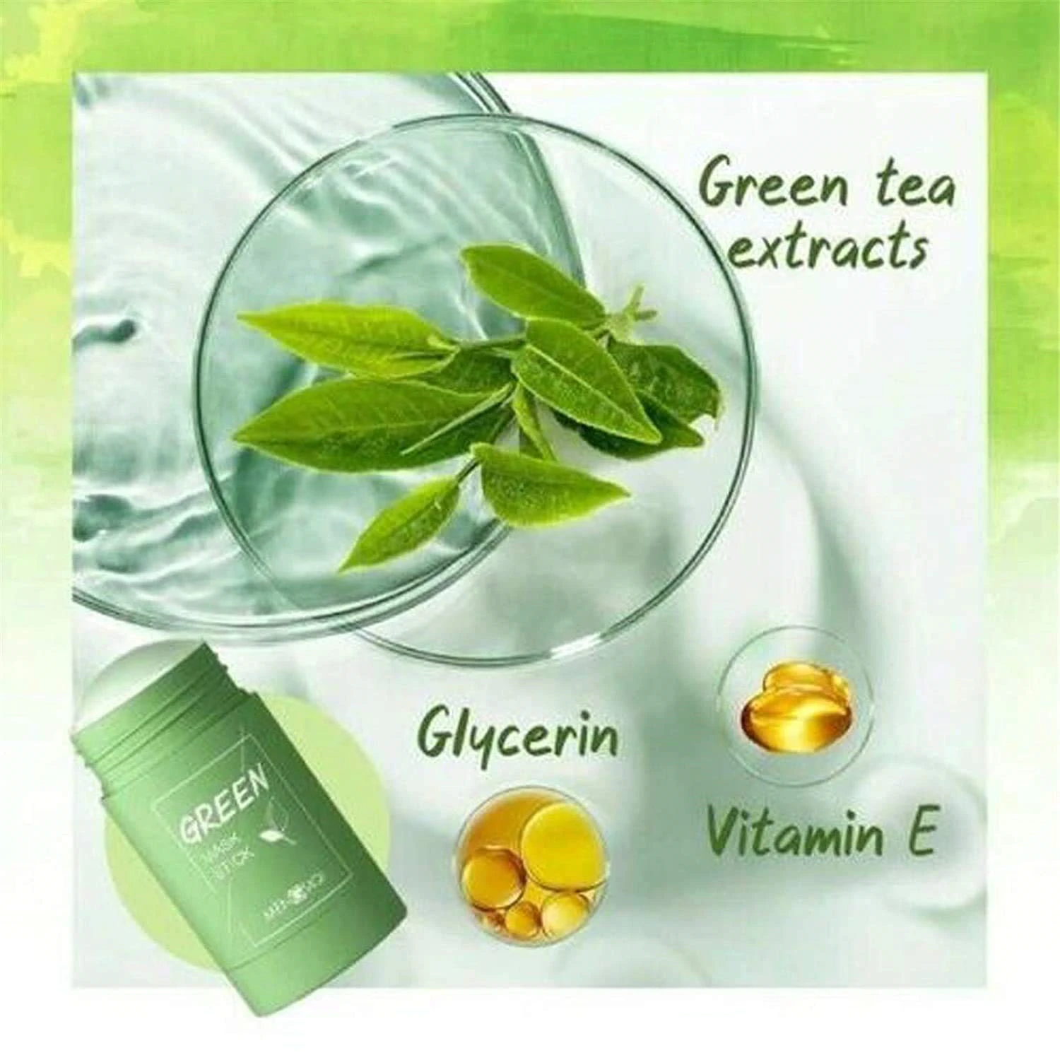 

Wholesale Deep Clean Pore Green Tea Purifying Clay Mask Stick
