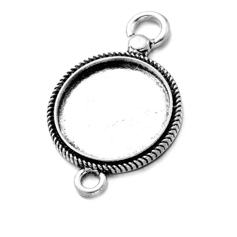 

Antique Silver tone/Antique Bronze Vintage Pocket Watch Base Setting Pendant Charm/Finding,20mm Cabochon/Cameo Tray Bezel, Picture