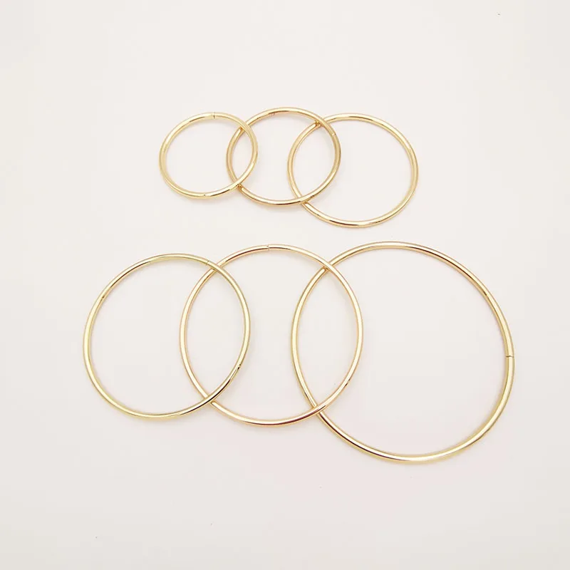 

Factory price metal ring bag accessories circle ring metal bag handle round metal handle for bag