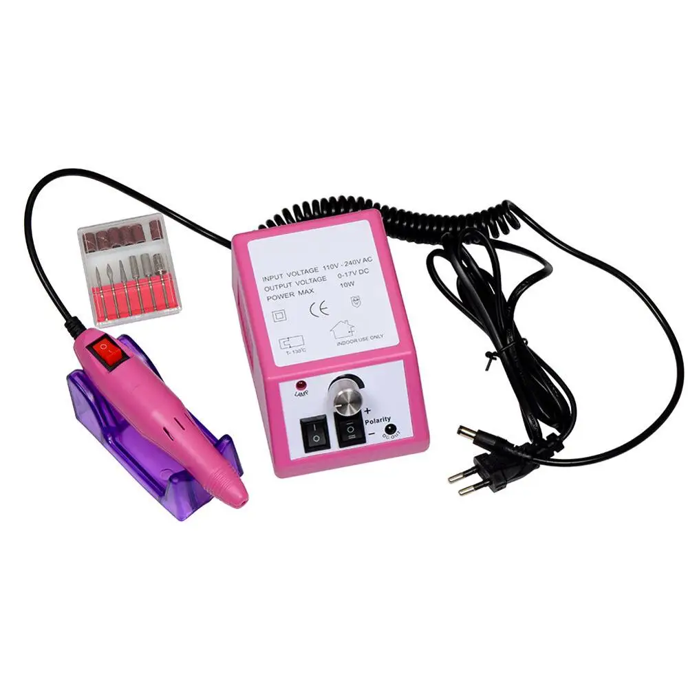 

20000 RPM Nail Drill Machine Electric Manicure Pedicure Polisher Rotary Set, White/pink/gray/custom