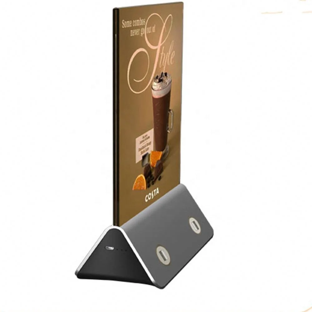 

HXL 2021 new product 10000mAh Restaurant Table menu power bank table power station