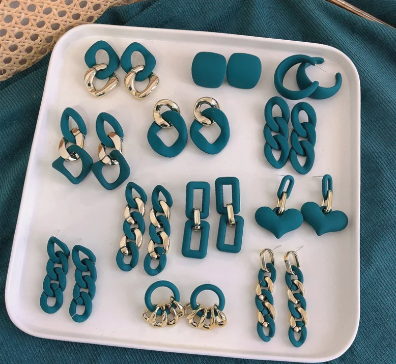 

Paso Sico Popular Vintage Blue Acrylic Earring for Girlfriend Birthday Gifts, Same as pictures show,5% color difference exist