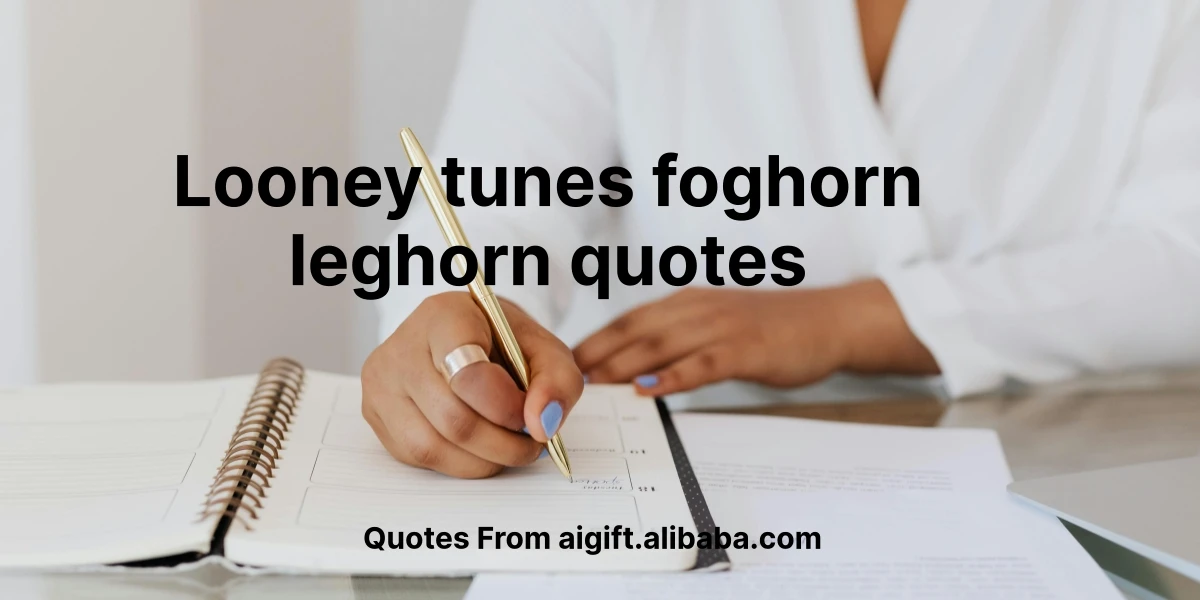 looney tunes foghorn leghorn quotes