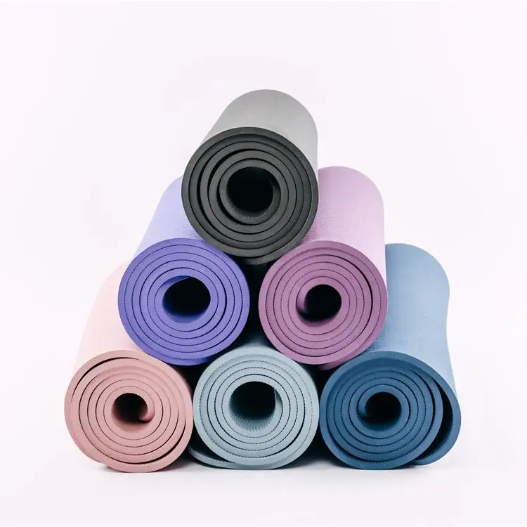 

Custom Gym Best Exercise Fitness Folding Pilates Tpe Eco Friendly Yoga Mat, Blue, red, purple, pink, customized color