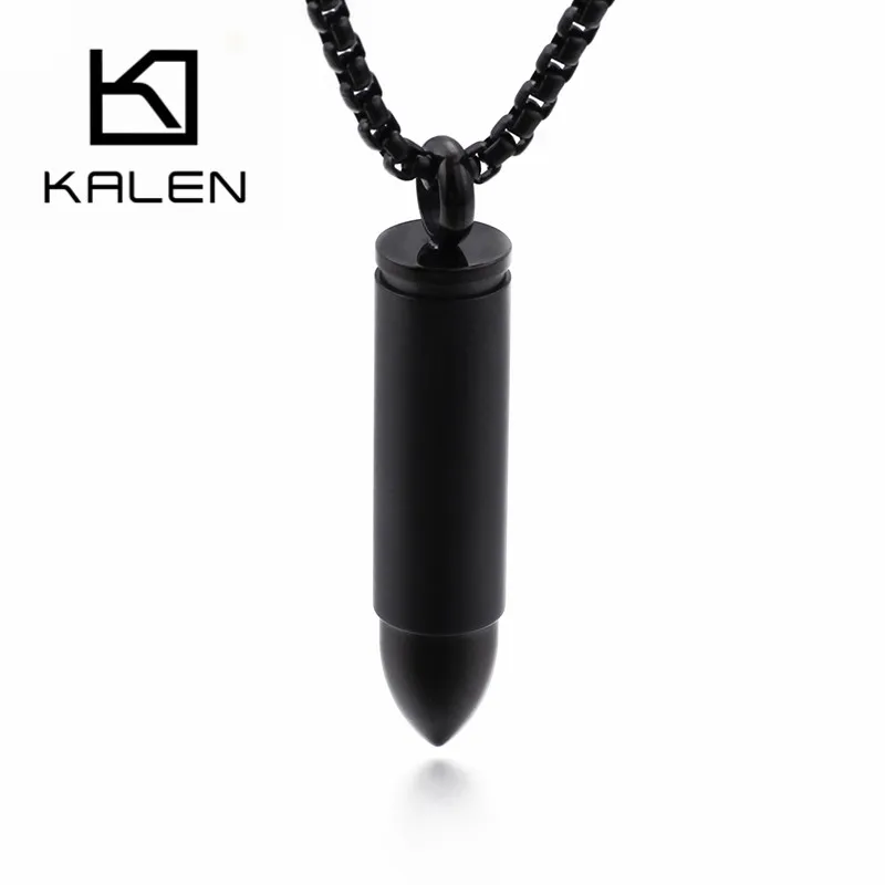 

KALEN Pendant Black/Gold Stainless Steel Necklace Men Jewelry