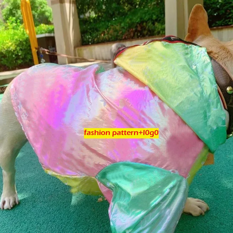 

Luxury brand design dog waterproof raincoat dog and cat raincoat clothing, As picture